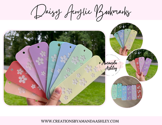 Daisy Acrylic Bookmarks