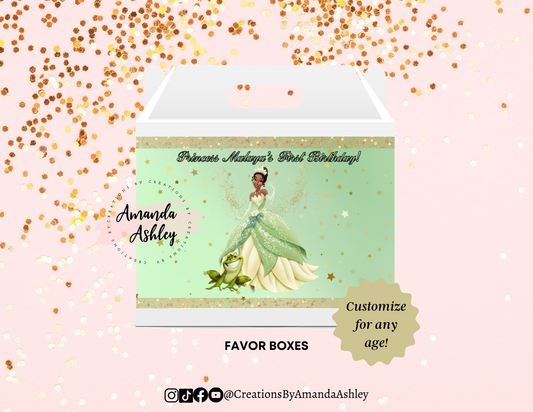 Tiana Favor Boxes