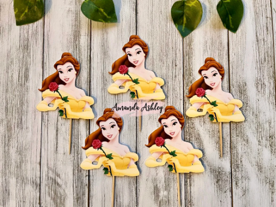 Belle Cupcake Toppers