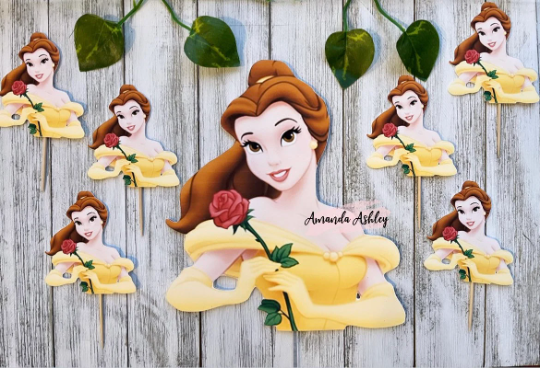 Belle Cupcake Toppers