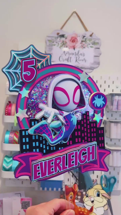 Gwen Ghost Spider Cake Topper