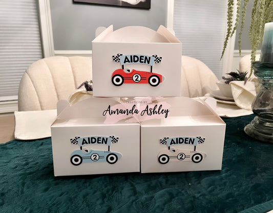 Racecar Favor Boxes