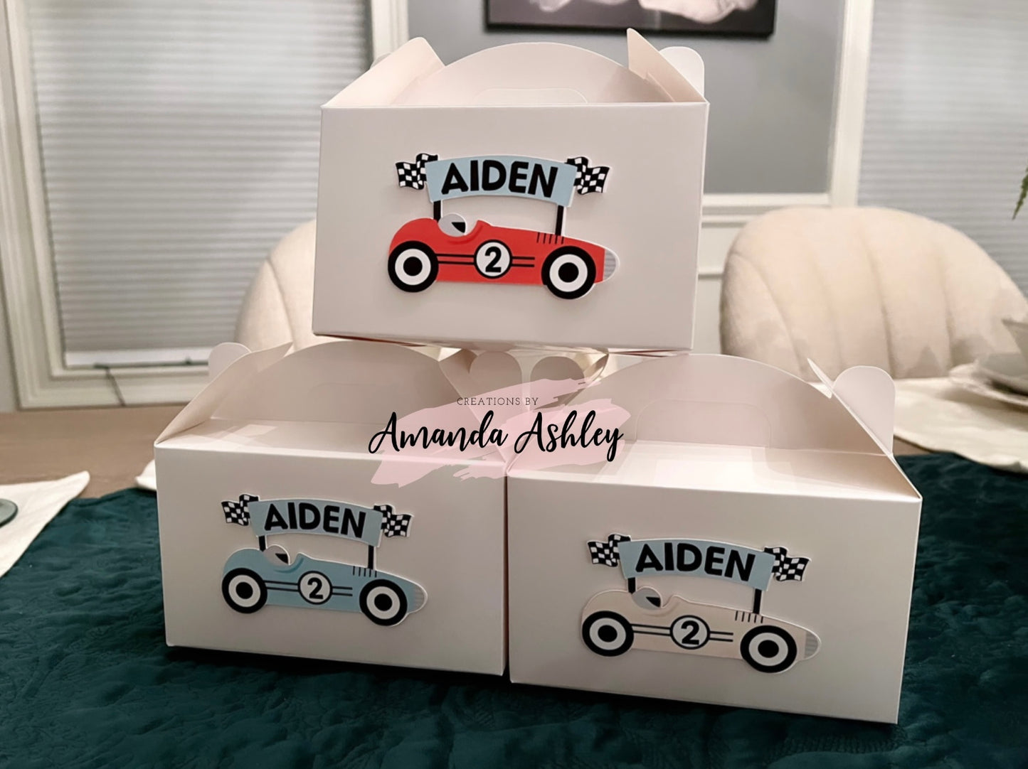 Racecar Favor Boxes