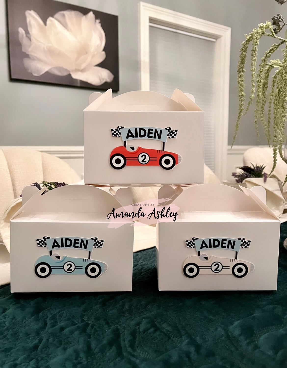 Racecar Favor Boxes