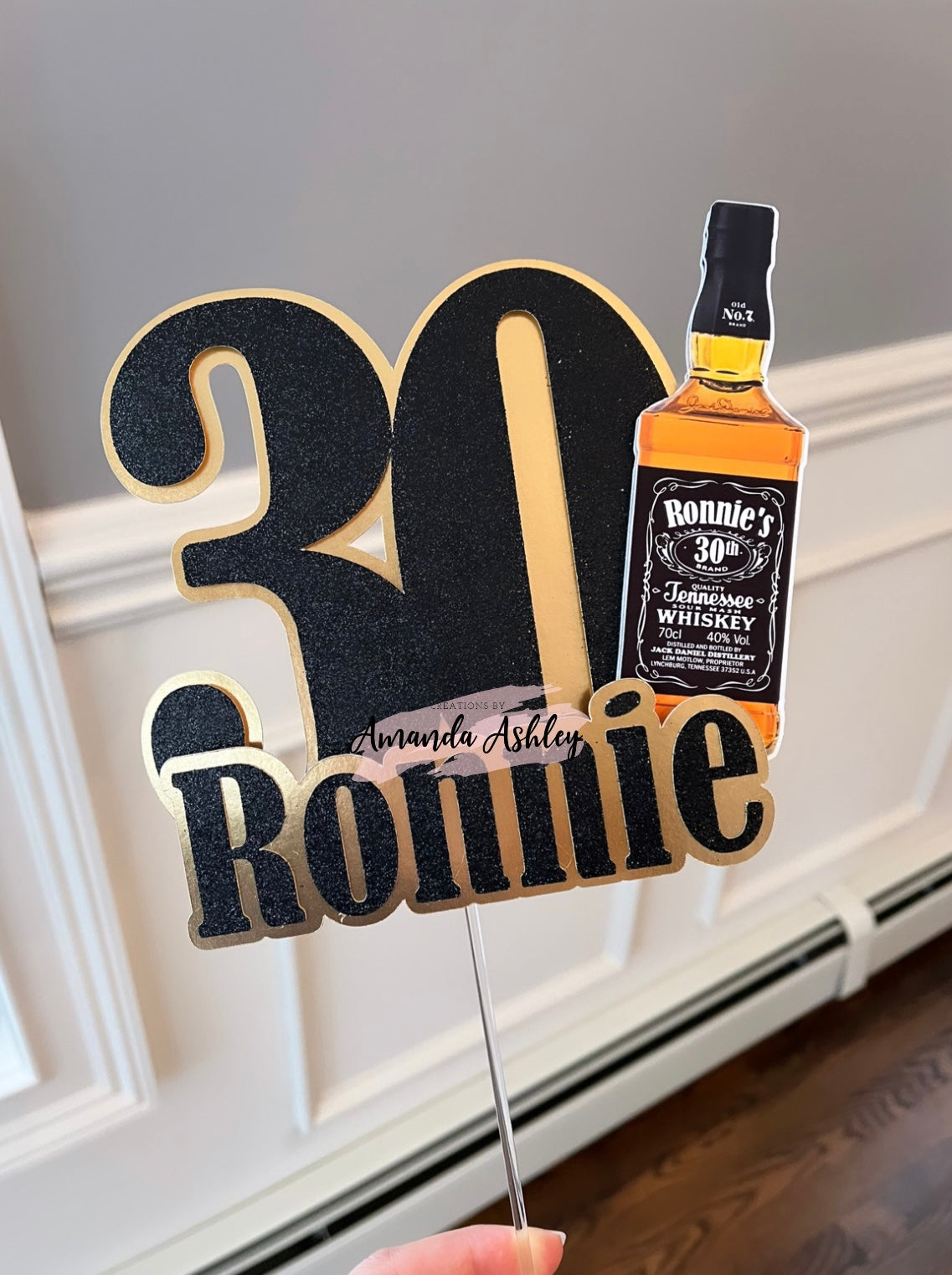 Whiskey Cake Topper