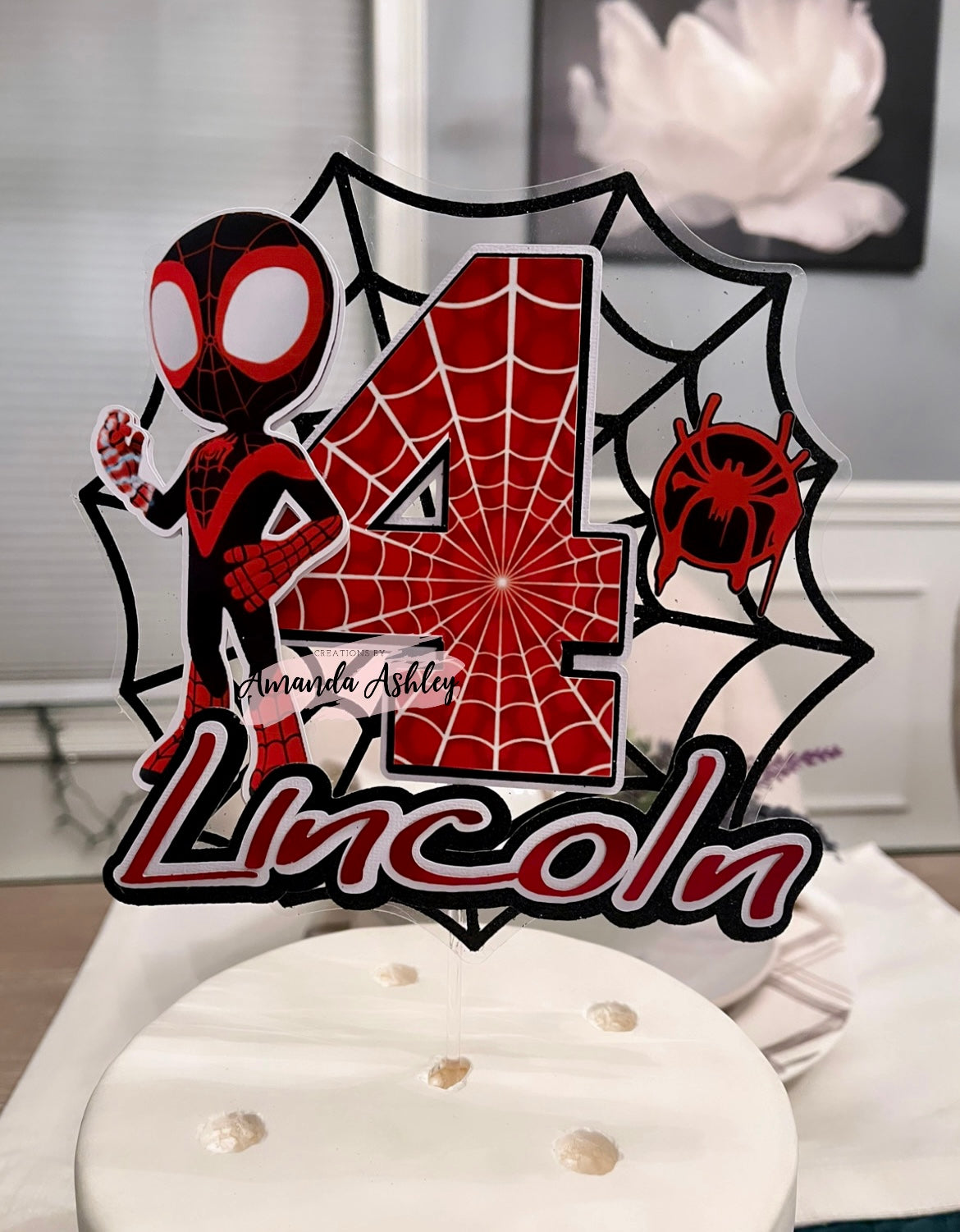 Spidey Miles Morales Cake Topper – Creations By Amanda Ashley