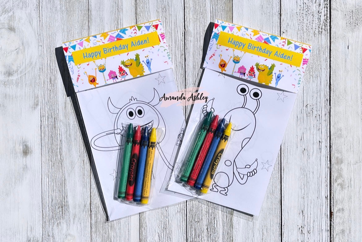 Simple Songs Coloring Cards